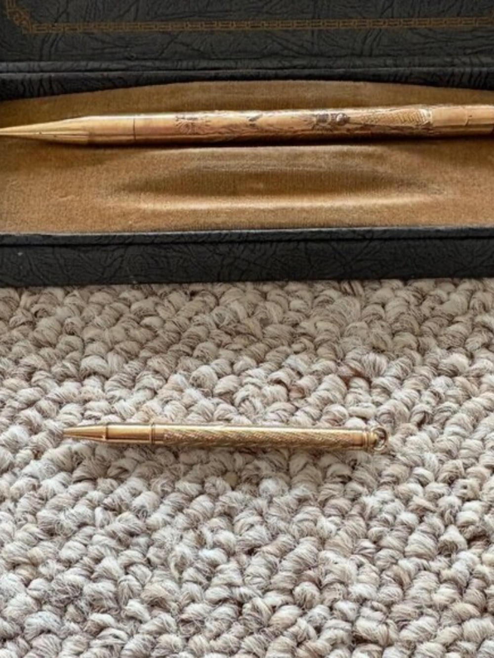 Vintage Parker 51 Pen & Pencil Set Gold Filled WWII Era w Box Rare - Picture 4 of 10